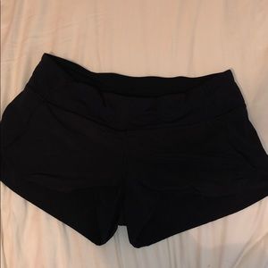 Black lululemon shorts